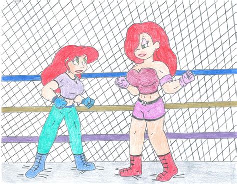 Ariel Vs Jessica Cage Match By Jose Ramiro On Deviantart