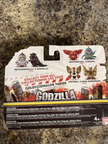 Godzilla Chibi King Ghidorah And Mothra Mini Figure 2 Pack 97922 New Read