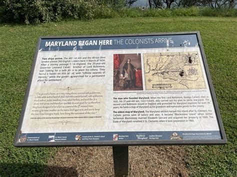 Maryland Began Here Historical Marker