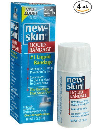 New Skin Liquid Bandage Spray 1 Ounce Pack Of 4 New Skin