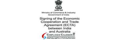 Signing Of The Economic Cooperation And Trade Agreement Ecta Between