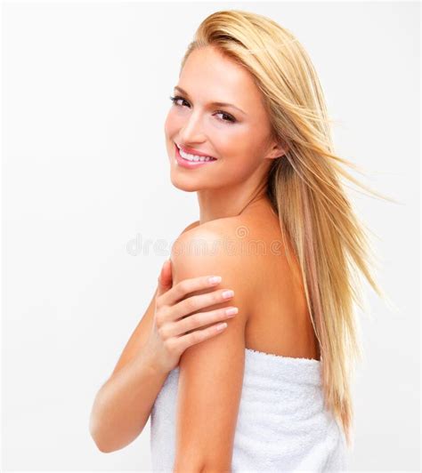 Natural Elegance For A Fresh Femininity Portrait Of A Beautiful Blonde Woman With Flawless Skin