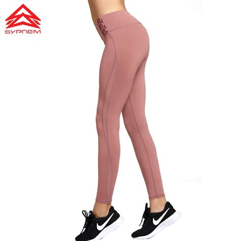 SYPREM Yoga Pants Women Mesh High Waist Yoga Pink Leggings For Sports High Elastic New Sexy
