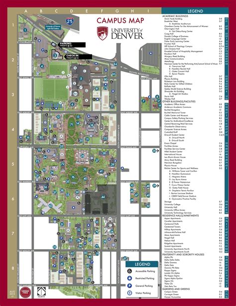 University Of Denver Campus Map Campus Map University Of Denver Campus