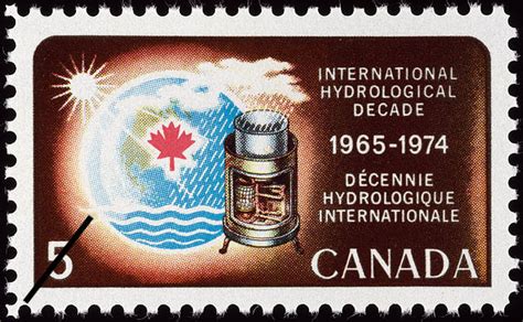 stampsandcanada international hydrological decade 1965 1974 5 cents 1968 stamps of canada