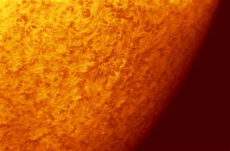 Active Region 2724 On The Sun In Hydrogen Alpha Rastrophotography