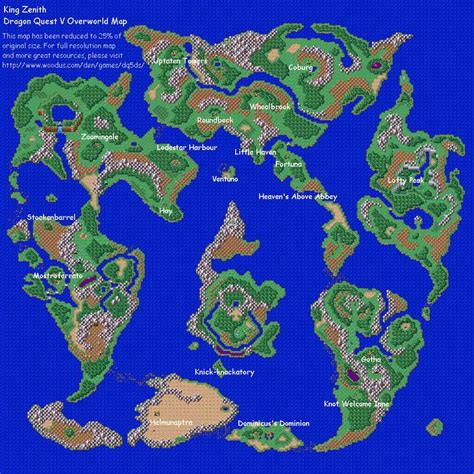 GameFAQs Dragon Quest V Hand Of The Heavenly Bride DS Overworld Tileset Map By King Zenith