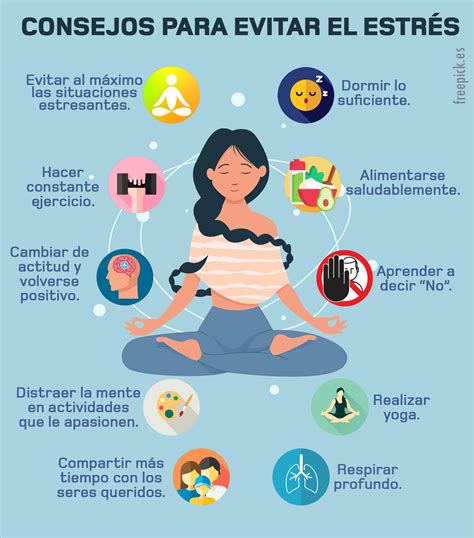 Infografía 10 consejos para evitar el estrés La Nota Positiva