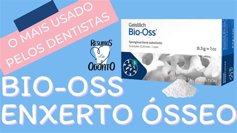 Bio Oss Enxerto Ósseo Mais Utilizado Por Dentistas Youtube