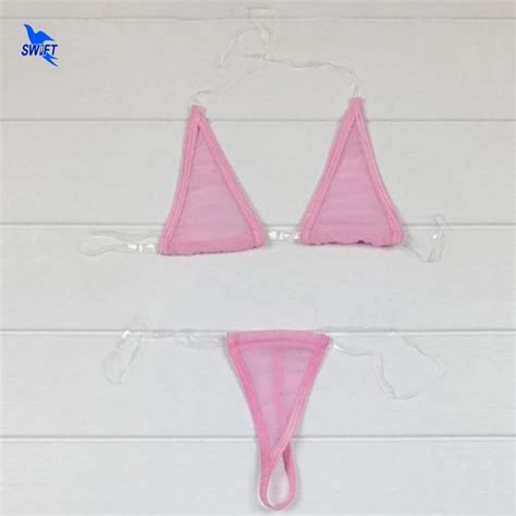 Extreme Sexy Triangle G String Bikini Set Brazilian Mini Micro Swimwear Beachwear Women