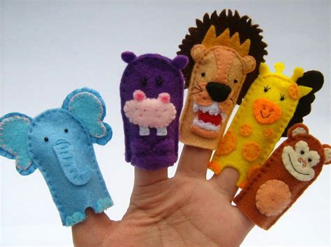 Títeres De Dedos Felt Puppets Puppet Crafts Finger Puppets