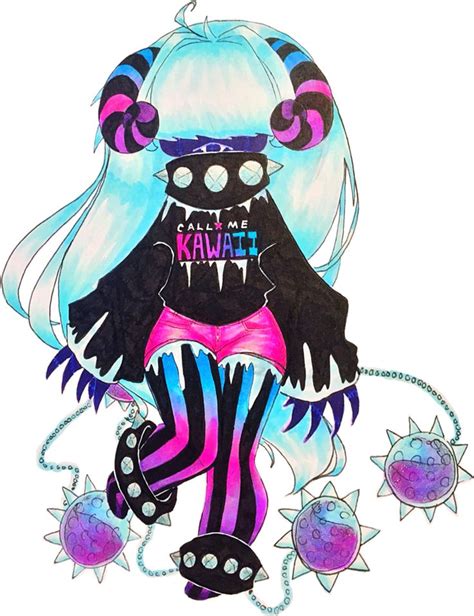 Pastel Goth Monster Closed Adopt Auction By Pinkcherryprincess