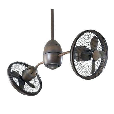 Double ceiling fans are perfect for large rooms like the living room. 15 Ideas of Outdoor Double Oscillating Ceiling Fans