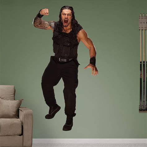 Life Size Roman Reigns Wall Decal Shop Fathead For Wwe Decor