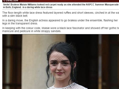 Maisie Williams Had The Most Brilliant Response To A Sexist Reporters