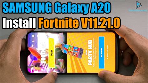 Fortnite V11210 Install Samsung Galaxy A20a30a50 Fix Device Not