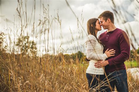 Portrait Of The Couple In High Grass