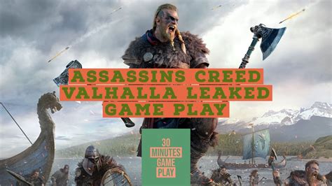 Assassins Creed Valhalla Minutes Leaked Gameplay Youtube