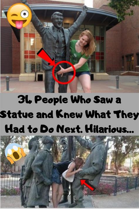 34 people who saw a statue and knew what they had to do next hilarious… hilarious funny