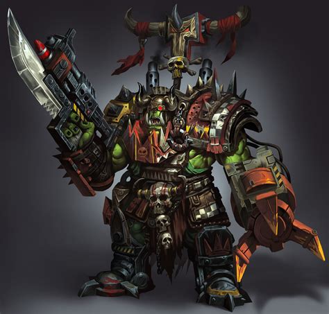Ork Warboss Warhammer 40k By Huy Be Warhammer Models Warhammer 40k