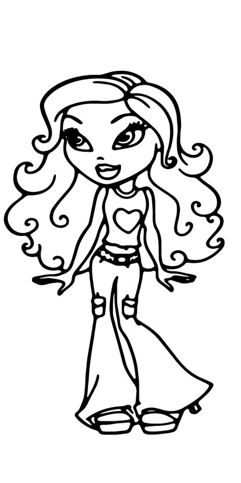 Blessed Bratz Cheerleading Coloring Page Coloring Page Free Printable