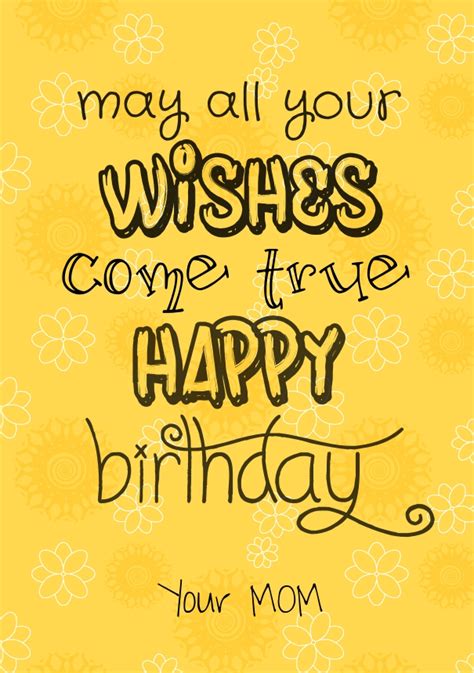 Happy birthday quotes from a mother. Happy Birthday Quotes for Daughter with Images