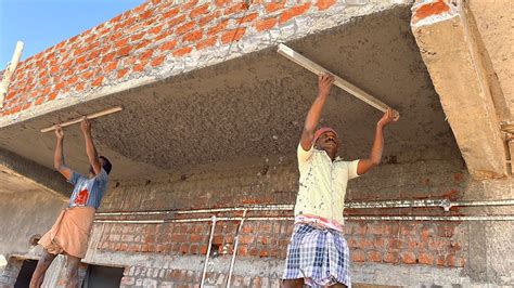 Plastering Techniques12×6ft Roof Slab Ceiling Perfect Plaster With