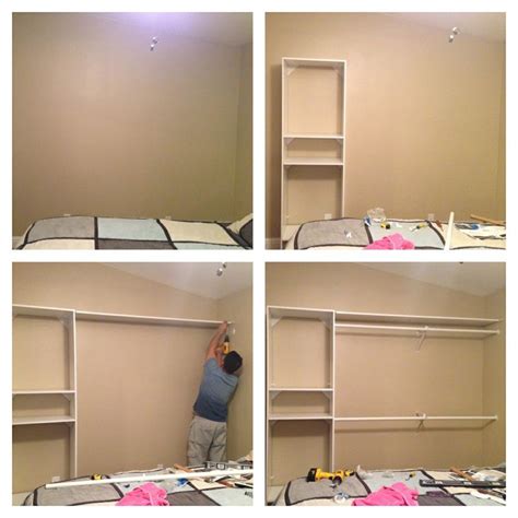 How do i determine my bedroom layout? DIY Closet! Have a plain wall? Need more closet space ...