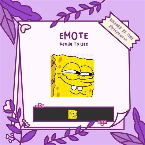 Sponge Bob Eheh Emote Spongebob Emote Twitch Emote Etsy In 2022