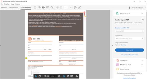Utilizzo Di Adobe Acrobat Export PDF