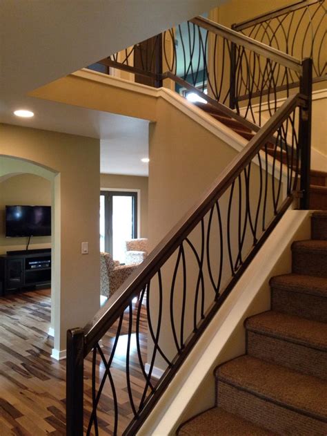 Custom Metal Stair Railings Staircase Railing Design Home Stairs