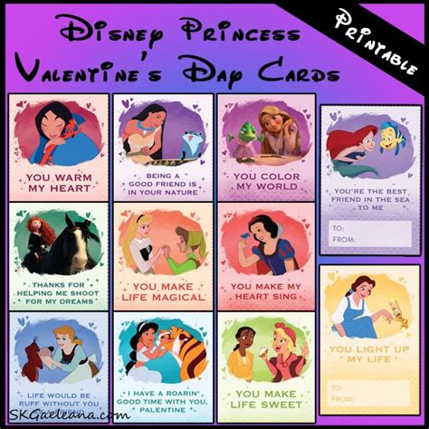 If you're wanting to get flowers for someone special, many people don't realize that costco is one of the most affordable places around to find flower bouquets and arrangements. Printable Disney Princess Valentine's Day Cards | Princess ...