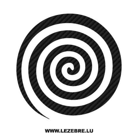 Sie unterscheidet sich dadurch von der schraube, die sich mit konstantem abstand. Sticker autocollant carbone deco Spirale