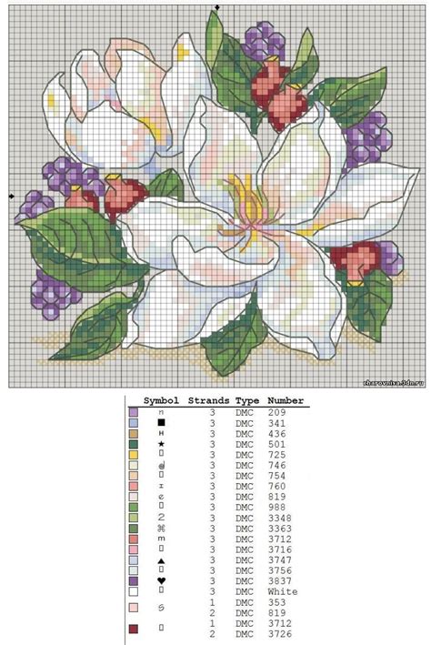 Flower cross stitch More Small Cross Stitch, Cross Stitch Needles