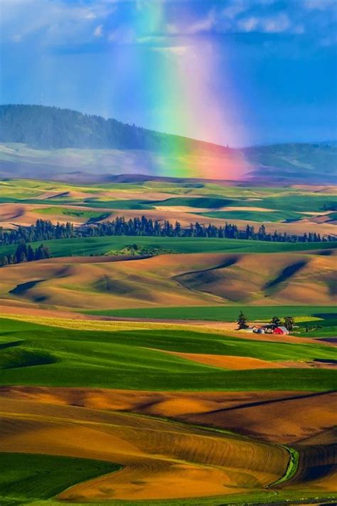 Rainbow Over The Palouse By Michael Brandt Beautiful Nature