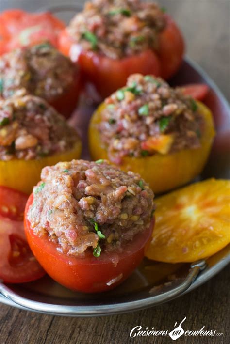 Tomates farcies à la viande hachée