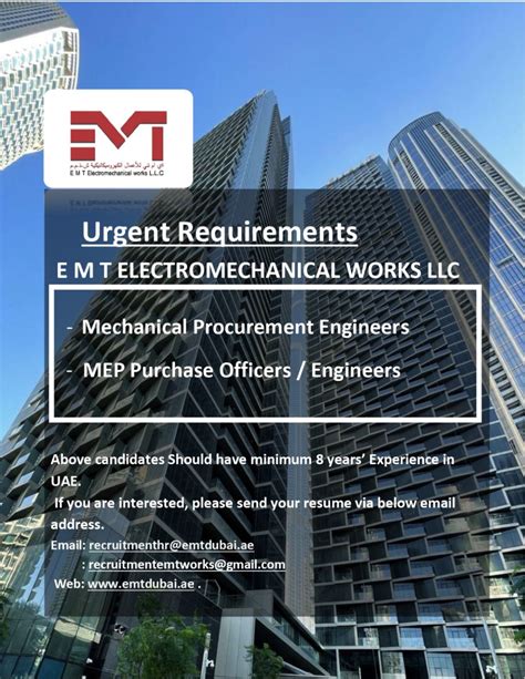 EMT Electromechanical Works L.L.C Careers - Gulf Job Fair