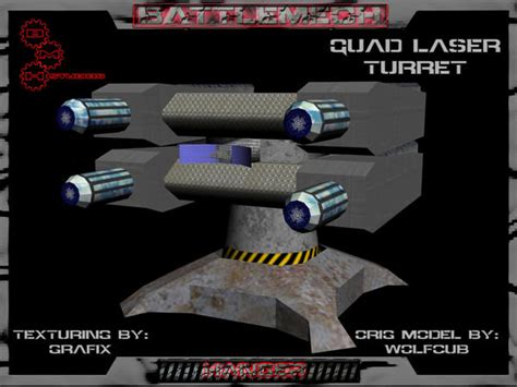 3d Quad Laser Turret Pic 01 By Grafix71 On Deviantart