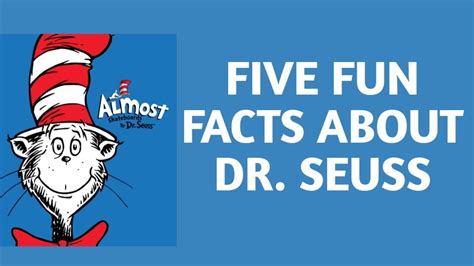 Five Fun Facts About Dr Seuss Youtube