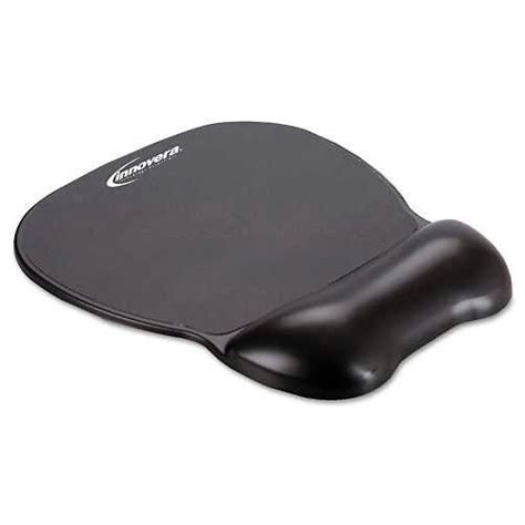 Innovera® Ivr51450 Gel Mouse Pad With Wrist Rest Non Skid Base Black