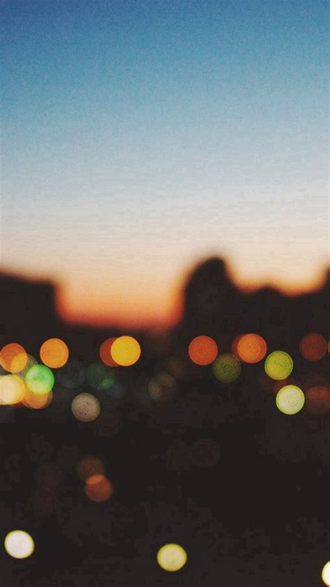 Light Bokeh Sunset City Iphone Wallpapers Free Download