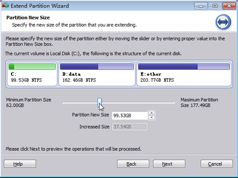 After you resize a device, dump the master device, which maintains the during the physical initialization of the disk, if any error occurs due to insufficient disk space, disk resize extends the database device to the point. Extend Partition Wizard helps you to enlarge any partition ...