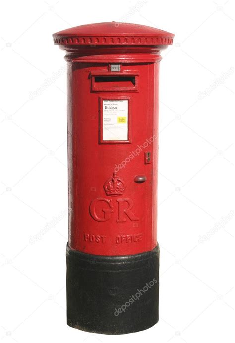 British Red Post Box Isolated — Stock Photo © Srphotos 2287714