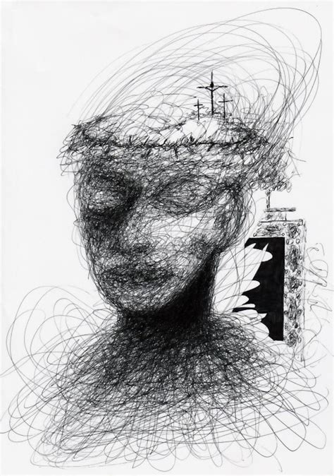 Self Doubt Bpno11 Drawing By Christopher Shaw Saatchi Art