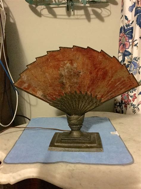 Gorgeous Vintage Art Deco Fan Lamp From Ottosantiques On Ruby Lane
