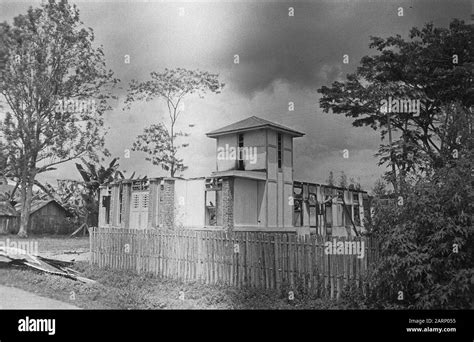 Ruin Of A Destroyed Building Date January 1949 Location Indonesia