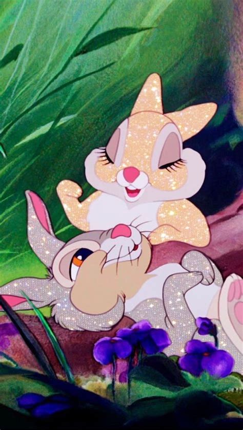 Thumper X Miss Bunny Glitter Cartoon E Edits Disney Wallpaper