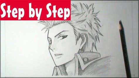How To Draw Manga Male Face 34 View Step By Step