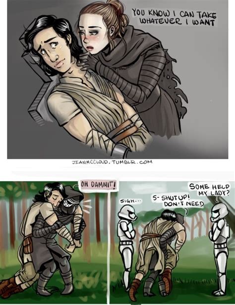 Credit I Think Dark Rey Would Just Let Him Fall Or Lift Him In The Force Star Wars Love Rey