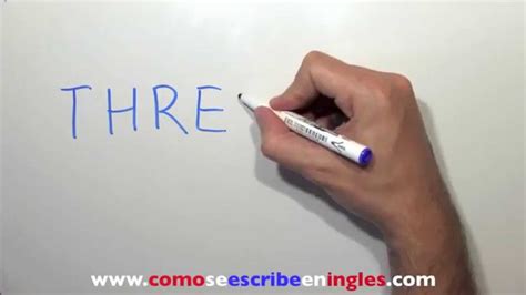 Cómo Se Escribe 3 En Inglés Número Tres En Inglés Youtube